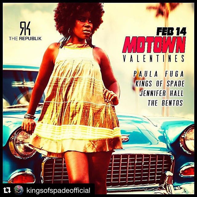 #Repost @kingsofspadeofficial Happy Valentines Day! We are live TONIGHT!!! 6th annual Motown Valentines for Standing Rock @jointherepublik #MV6 #NoDAPLTix: www.jointherepublik.com - from Instagram